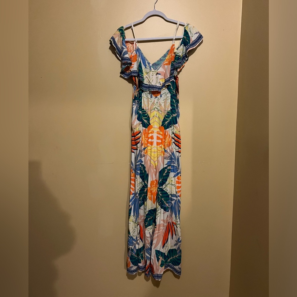 Tropical Print Jumpsuit